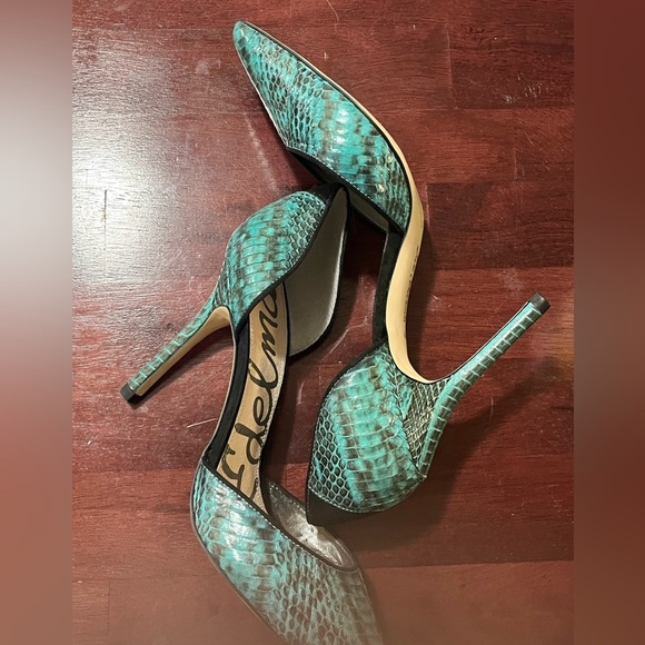 Sam Edelman ‘Delilah’ Faux Snakeskin Leather Heels, Size 8.5M - Picture 9 of 12